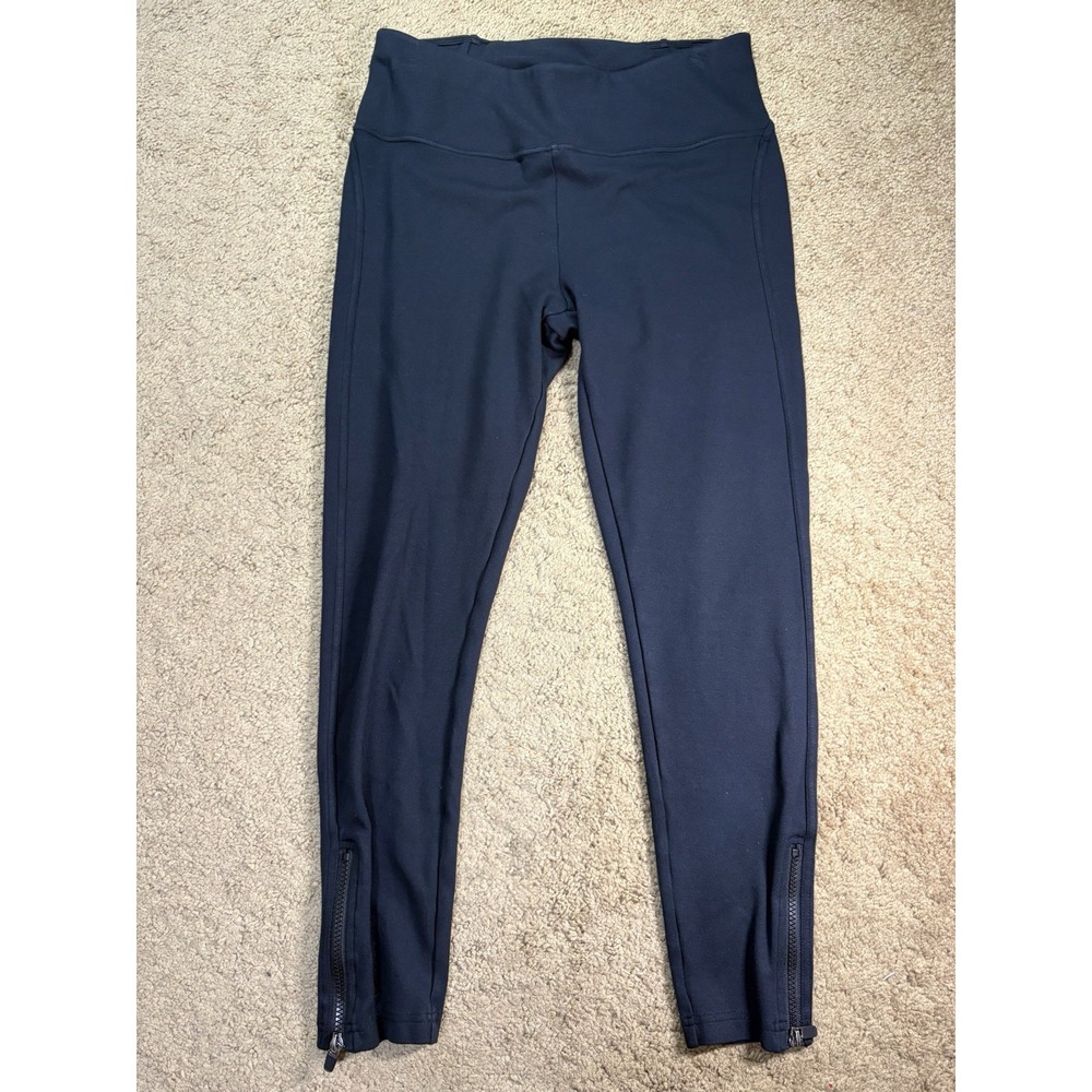 Fabletics Leggings Women Large Black Ankle Zippers Gorpcore Athleisure